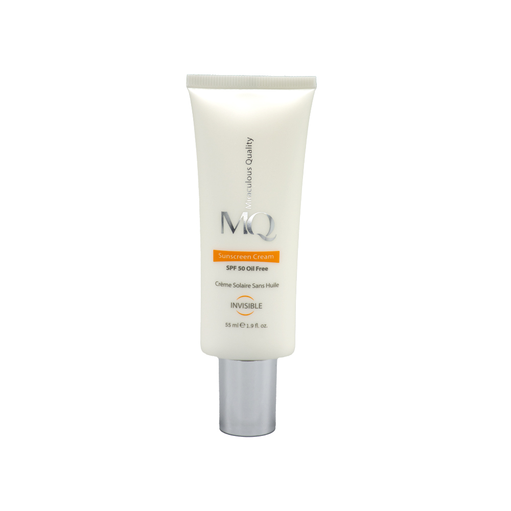تصویر ضد آفتاب فاقد چربی بی رنگ SPF50 ام کیو 55 میل